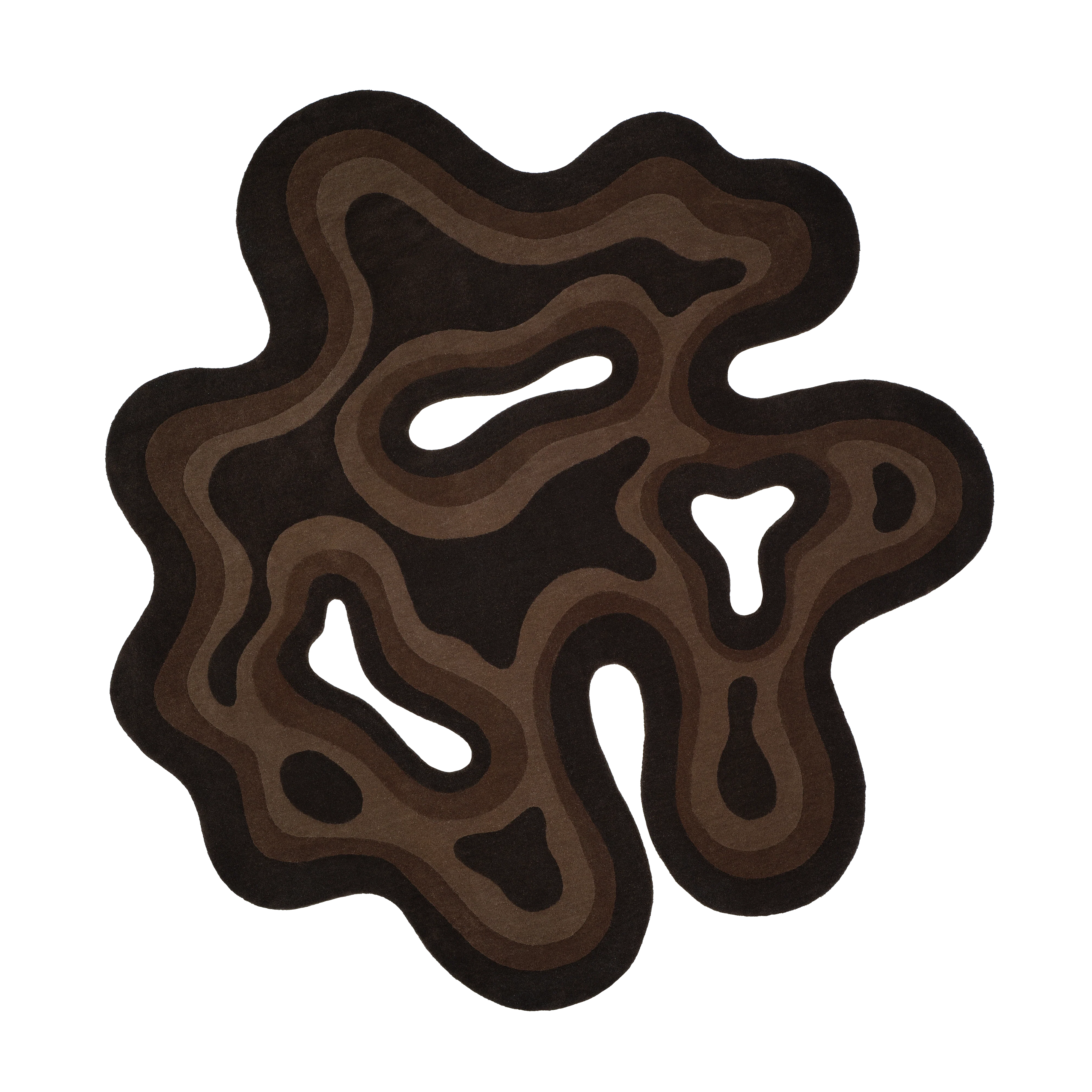 Valley Rug — Kahve detay 15
